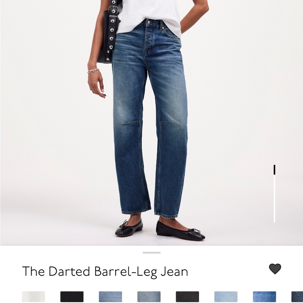 Madewell darted barrel jeans irmo wash